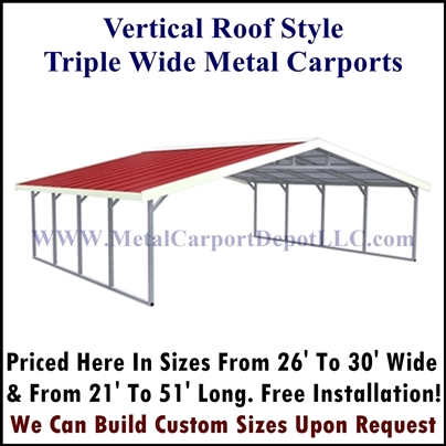 Vertical Roof Carport